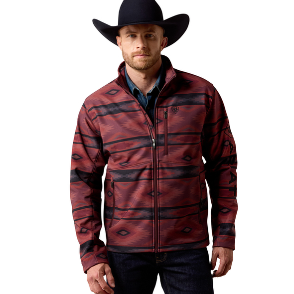 ARIAT RED MAHOGANY SOUTHWEST PRINT - MENS JACKET  - 10079455