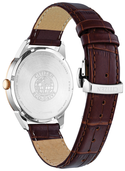 CITIZEN ROLAN LEATHER ROSE GOLD BLUE - ACCESSORIES WATCH CITIZEN - AW0096-06L