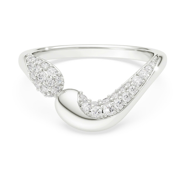 SWAROVSKI STERLING SILVER ROUND CUT OPEN - SWAROVSKI CLASSICA RING - 574258