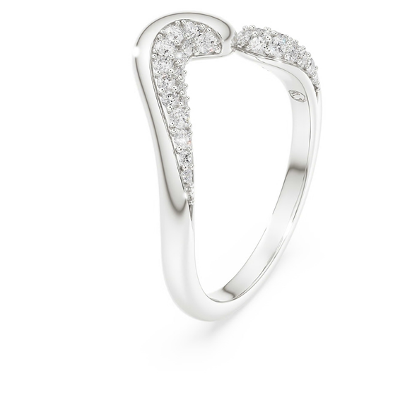 SWAROVSKI STERLING SILVER ROUND CUT OPEN - SWAROVSKI CLASSICA RING - 574258