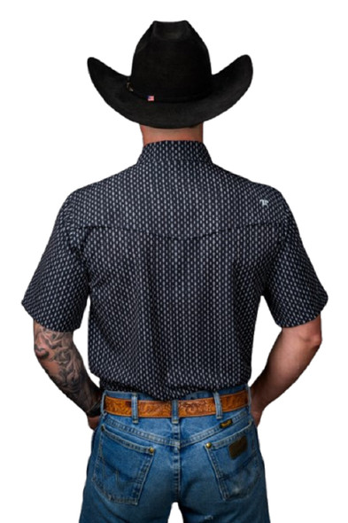 FERREL THE CASH BLACK SNAP PRINT - MENS SHIRT  - FPS1026142