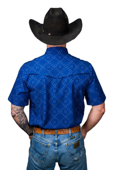 FERREL THE TANNER DEEP BLUE PRINT - MENS SHIRT  - FPS1026147