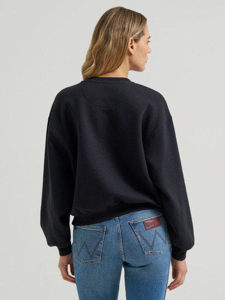 WRANGLER BLACK BEAUTY OVERSIZED FIT - LADIES SWEATSHIRT  - 112384028