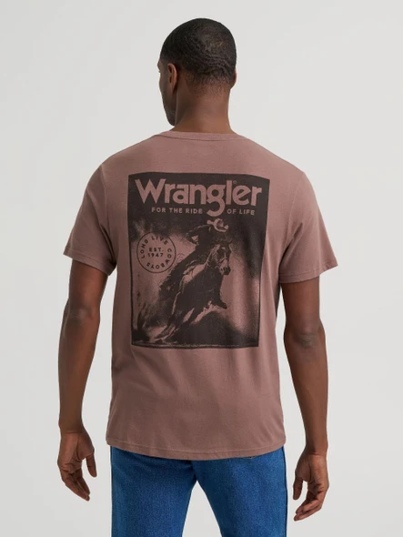 WRANGLER COFFEE QUARTZ FOR THE RIDE - MENS TEE  - 112383938