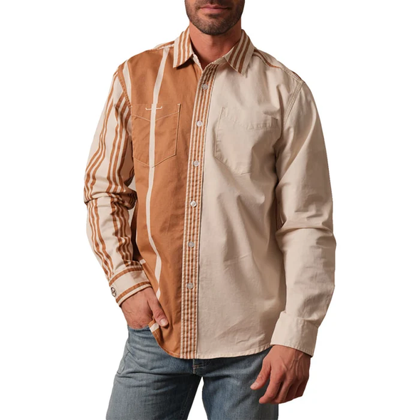 KIMES RANCH ONE ARM BANDIT KHAKI - MENS SHIRT  - MDS0000045-BE003