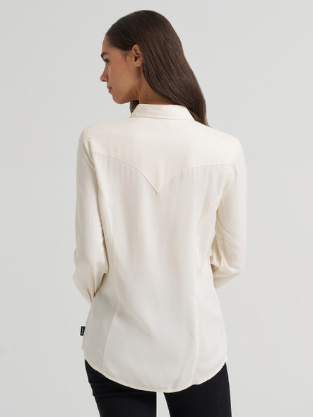WRANGLER PUNCHY WESTERN WHITE - LADIES SHIRT  - 112385436