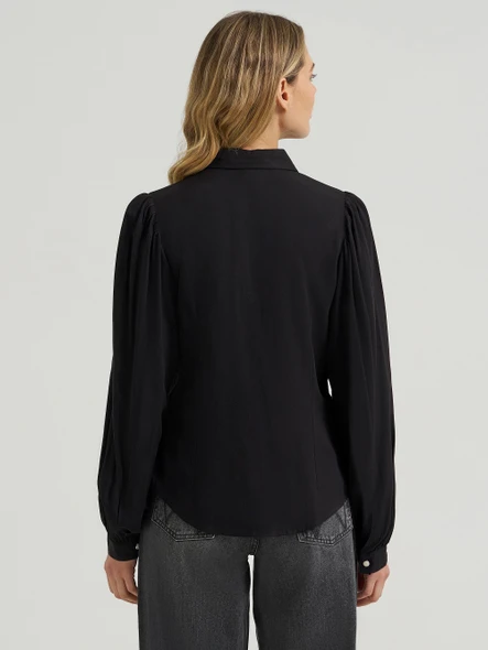 WRANGLER PUNCHY WESTERN BLACK - LADIES SHIRT  - 112385449