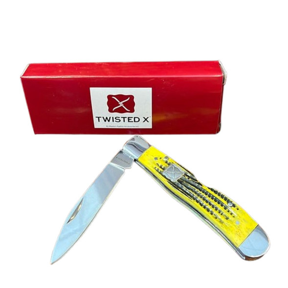 TWISTED X BUTTERSCOTCH CLOSED 4 1/4" - ACC KNIVES  - XK5006