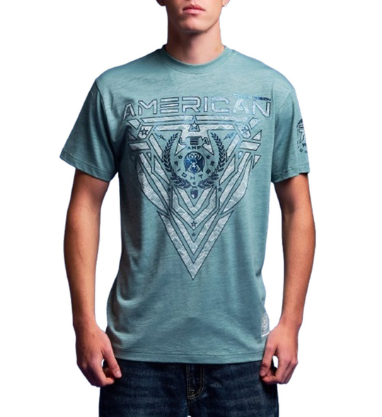 AMERICAN FIGHTER BRUNSON GREY MIST TRELLIS - MENS SHIRT  - FM16706
