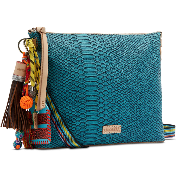 CONSUELA DOWNTOWN INDY REPLTILE TURQUOI - ACCESSORIES PURSES CROSSBODY - DTXB4841TSELOS