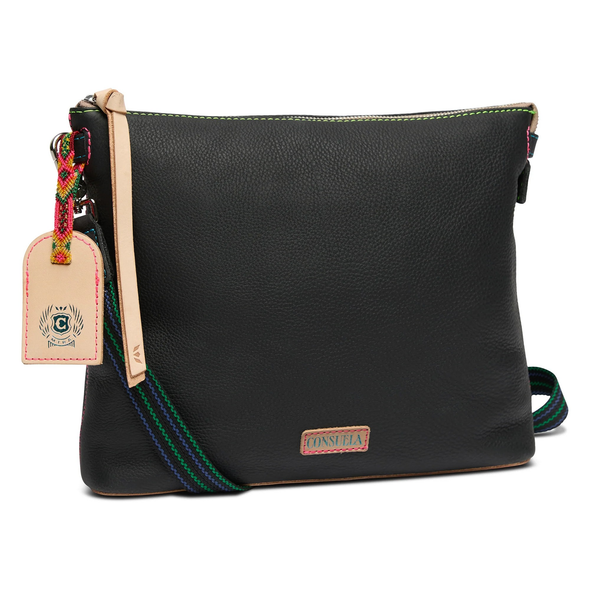 CONSUELA DOWNTOWN CYNDI BLACK PEBBLE - ACCESSORIES PURSES CROSSBODY - DTXB5086SBLKOS