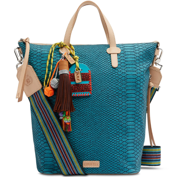 CONSUELA INDY SLING TURQUOISE REPTILE - ACCESSORIES PURSES HANDBAG - SLNG4844TSELOS