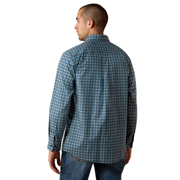 ARIAT LEX REAL TEAL GOE PRINT - MENS SHIRT  - 10080652