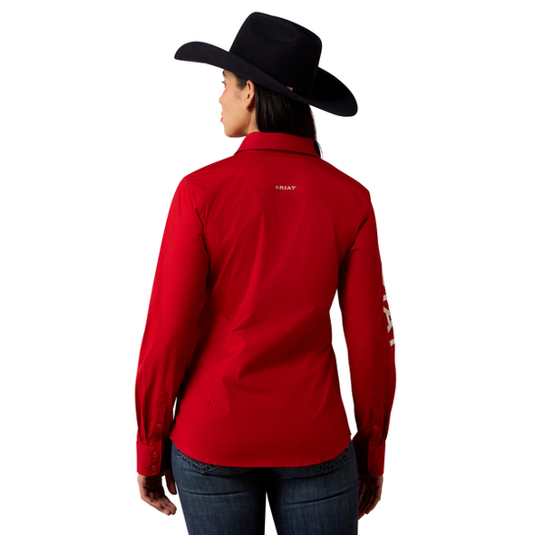 ARIAT TEAM KIRBY SAVVY RED - LADIES SHIRT  - 10079477