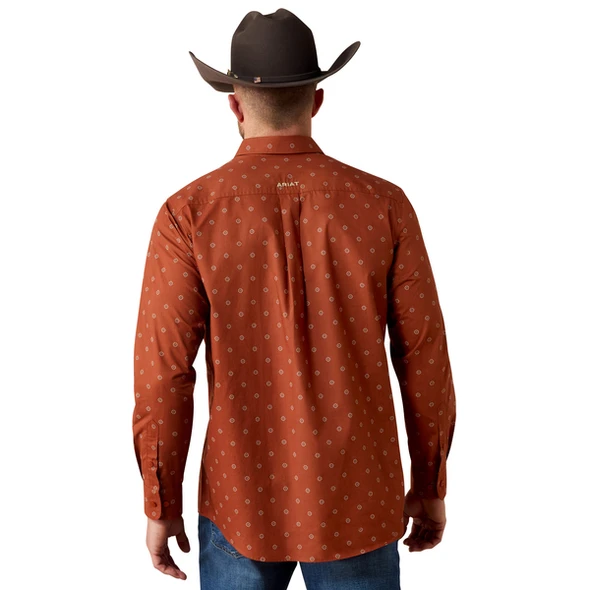 ARIAT TEAM DAKOTA MAPLE SYRUP PRINT - MENS SHIRT  - 10080596