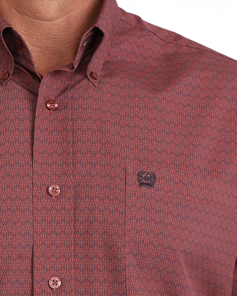 CINCH ARENAFLEX  PINK PRINT - MENS SHIRT  - MTW1106157