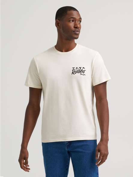 WRANGLER VIVA LA RODEO ANTIQUE WHITE - MENS TEE  - 112383927