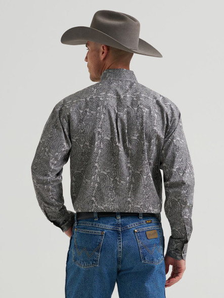 WRANGLER GEORGE STRAIT HERTIAGE ASH - MENS SHIRT  - 112385358