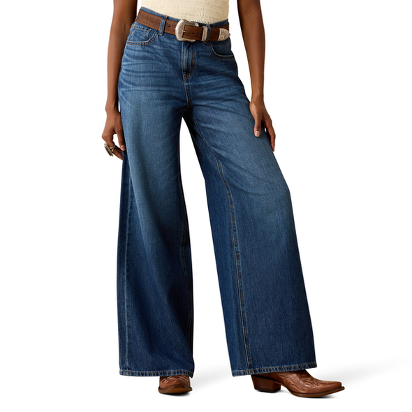 ARIAT ULTRA HIGH RISE TAMPA WIDE LEG - LADIES JEANS  - 10073763