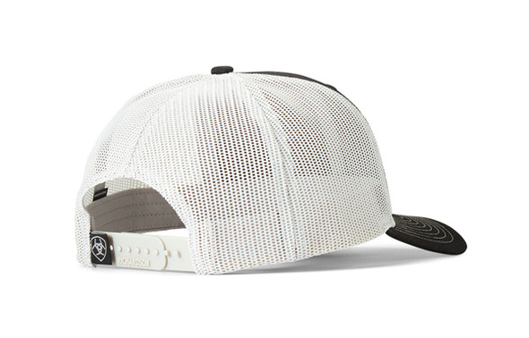 ARIAT OFFSET SMALL PATCH BLACK - HATS CAP  - A300000501