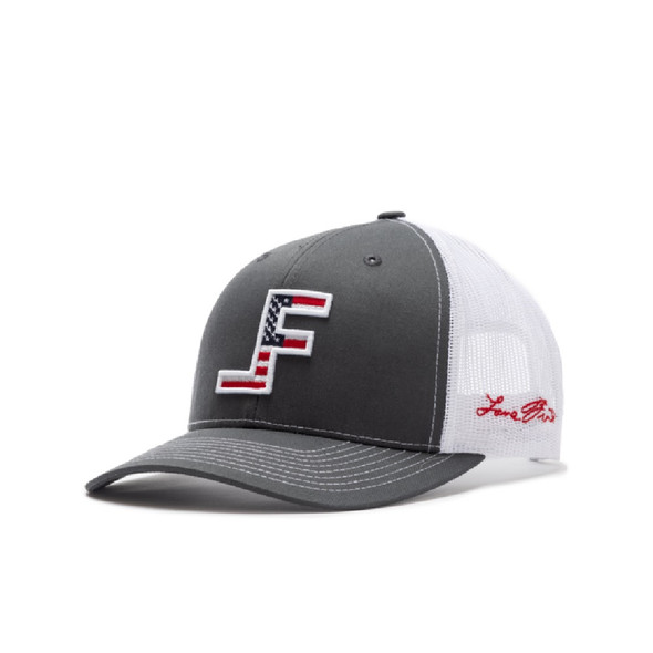 LANE FROST COURAGE USA FLAG CHARCOAL - HATS CAP  - COURAGE