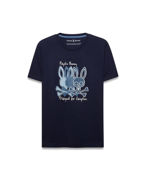 PSYCHO BUNNY WALTON BARITONE BLUE - MENS TEE  - MT0200427-423