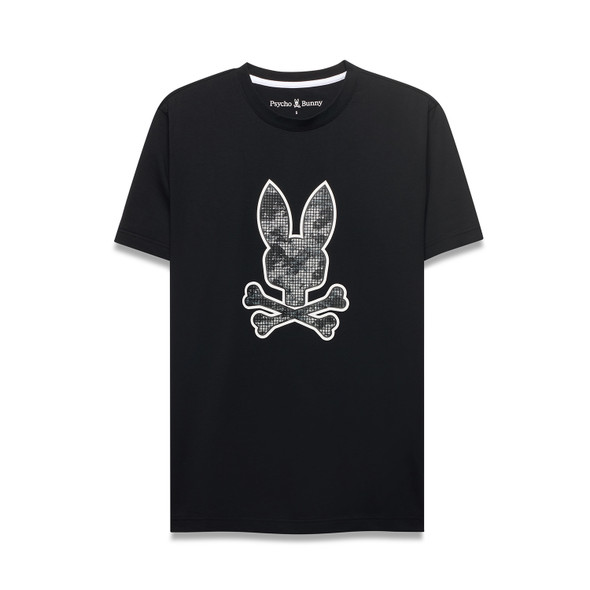 PSYCHO BUNNY ALFIE BLACK - MENS TEE  - MT0200598-001