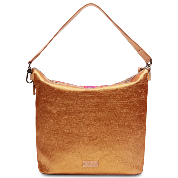 CONSUELA BRONZER HOBO FLOWERS - ACCESSORIES PURSES HANDBAG - HOBO4797CBOROS