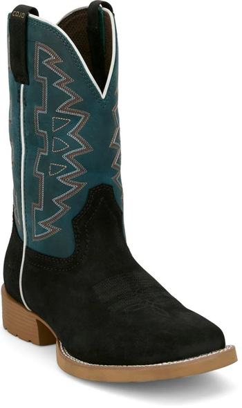 JUSTIN  CODY JOHNSON ROUGHOUT BLACK - BOOT MENS WESTERN - COJO112
