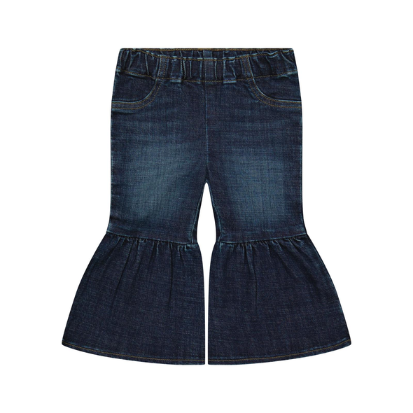 WRANGLER RUFFLE LEG PULL UP FLARE - KIDS GIRLS JEANS - 112385571