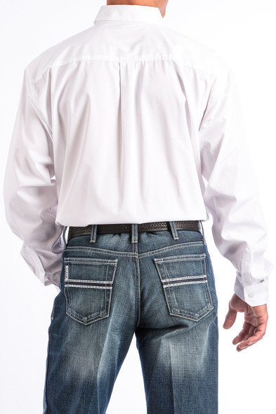 CINCH SOLID WHITE BUTTON DOWN - MENS SHIRT  - MT10320020