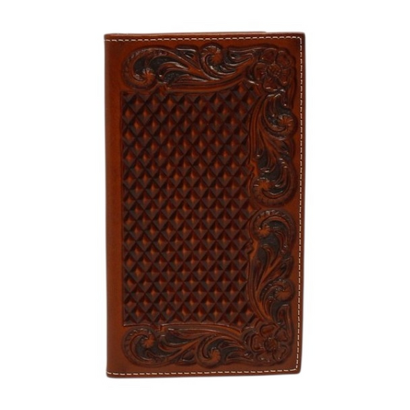 ARIAT RODEO BASKET WEAVE BROWN - ACCESSORIES WALLET  - A3544208