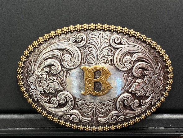 NOCONA OVAL INITIAL BUCKLE B - ACC BUCKLE  - 37072-B