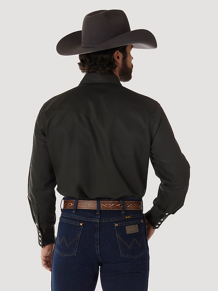 WRANGLER COWBOY CUT WESTERN SNAP OLIVE - MENS SHIRT  - MS70519