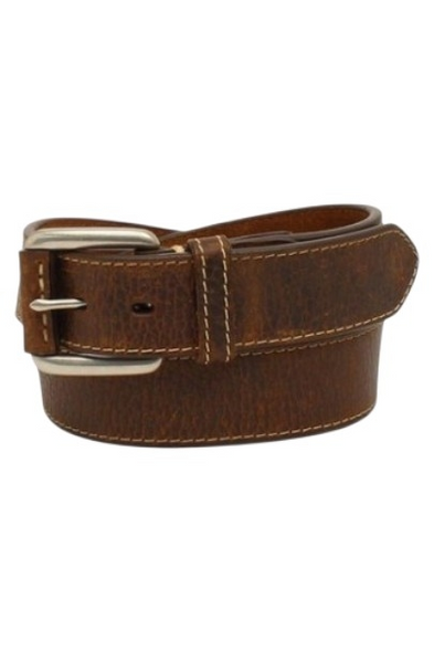 ARIAT ROLLER SINGLE STITCH BROWN - ACCESSORIES BELT MEN - A1037202