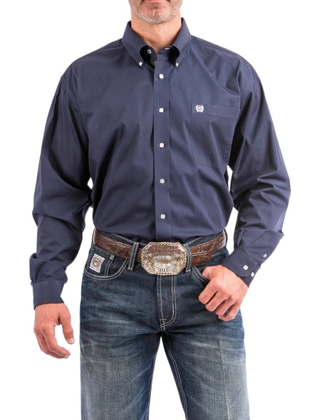 CINCH SOLID NAVY BUTTON DOWN - MENS SHIRT  - MTW1104667