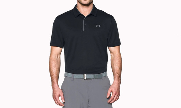 UNDER ARMOUR BLACK TECH POLO - MENS POLO  - 1290140-001