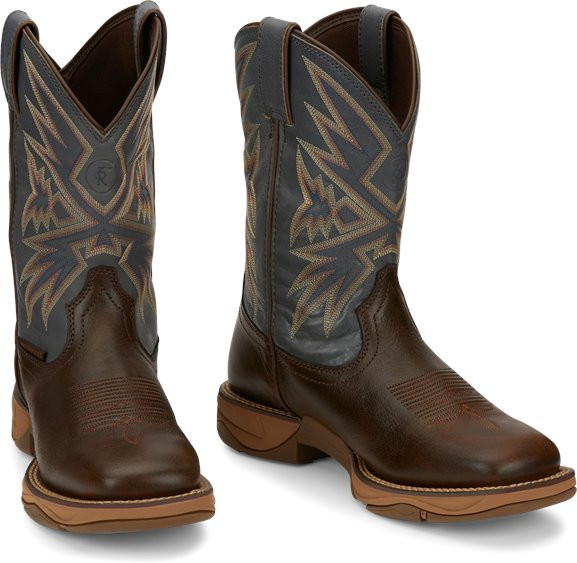 TONY LAMA BARLETT WIDE SQUARE TOE COFFEE - BOOT MENS WORK - RR3358
