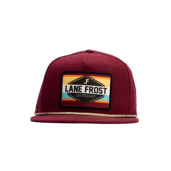 LANE FROST MAROON SERAPE PATCH - HATS CAP  - PONCHO