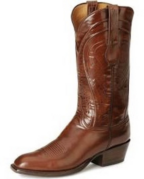 LUCCHESE CLASSIC BROWN BRUSH OFF GOAT - BOOT MENS WESTERN - L1507.13