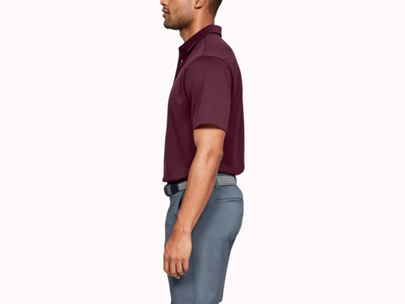 UNDER ARMOUR MAROON TECH POLO - MENS POLO  - 1290140-609