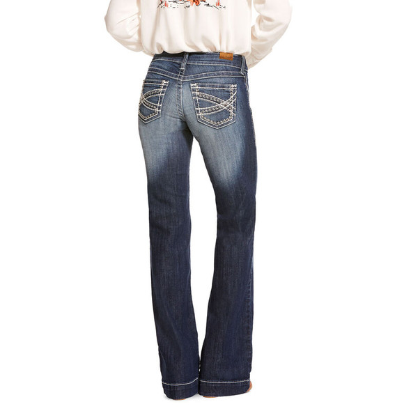 ARIAT TROUSER MID RISE STRETCH WIDE - LADIES JEANS  - 10025302