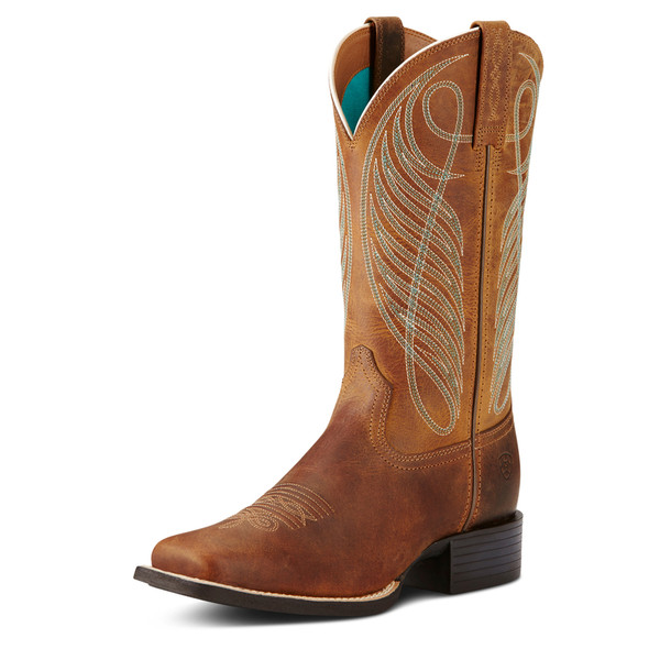 ARIAT ROUND UP WIDE SQUARE WESTERN - BOOT LADIES  - 10018528