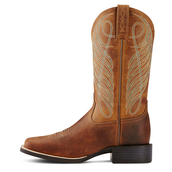 ARIAT ROUND UP WIDE SQUARE WESTERN - BOOT LADIES  - 10018528