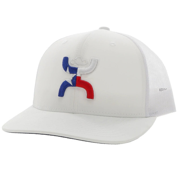HOOEY TEXICAN TEXAS FLAG WHITE - HATS CAP  - 2220T-WH