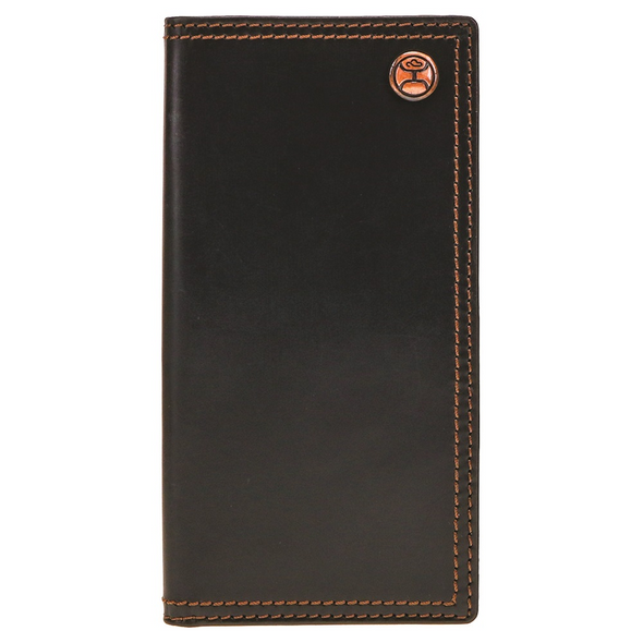HOOEY SMOOTH BLACK RODEO LOGO RIVET - ACCESSORIES WALLET  - HW001-BK