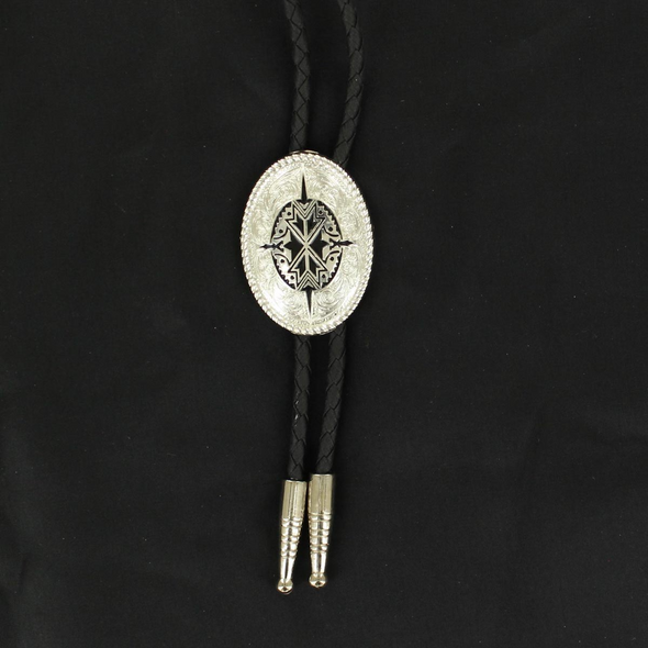 DOUBLE S BOLO TIE SILVER AND BLACK - ACCESSORIES OTHER  - 2270236