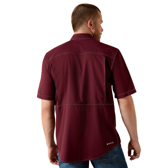 ARIAT VENTTEK OUTBOUND MAROON FISHIN - MENS SHIRT COR - 10035390