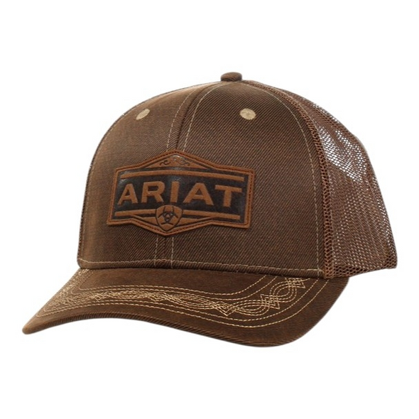 ARIAT VINTAGE LOGO PATCH BROWN - HATS CAP  - A300062902