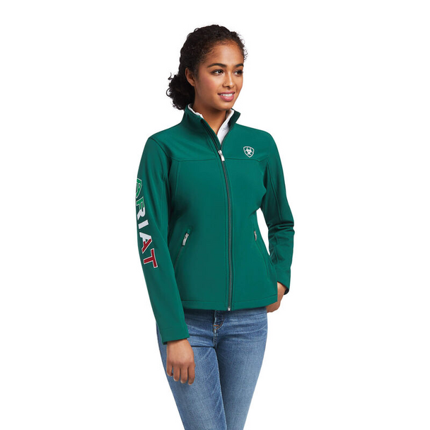 ARIAT TEAM LOGO MEXICO VERDE GREEN - LADIES JACKET  - 10039460